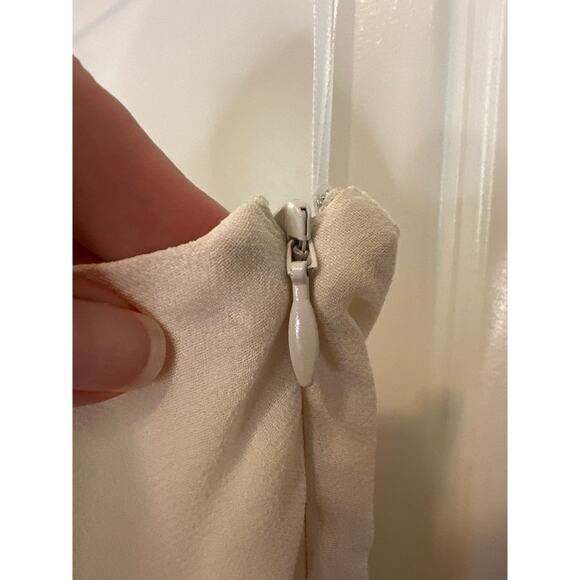 Reformation Rossi Ivory Asymmetrical Mini Dress NWT Size 10 - Picture 7 of 10